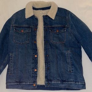 Madewell Oversized Sherpa Lined Denim Jacket